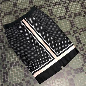 Ann Taylor Polka Dot Pencil Skirt